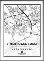 Citymap ‘s-Hertogenbosch (Den Bosch) 30x40 Stadsposter