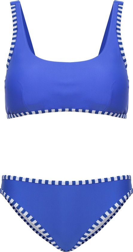 Bikini classic style - Blauw strepen 170-176