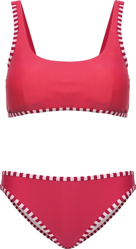 Bikini classic style - Rood strepen 152-158