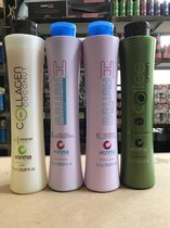 Honma Tokyo Coffee Green Keratine behandeling 1000ml &Honma Tokyo H Brush Haarbotox Keratine Treatment krullen behoudend Keratin behandeling 2x1000 ml KIT (shampoo&Treatment)&Honma Tokyo coconut 1000 ml