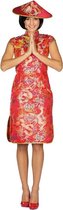 Rubie's Verkleedjurk Azië Dames Polyester Rood/goud Maat 42