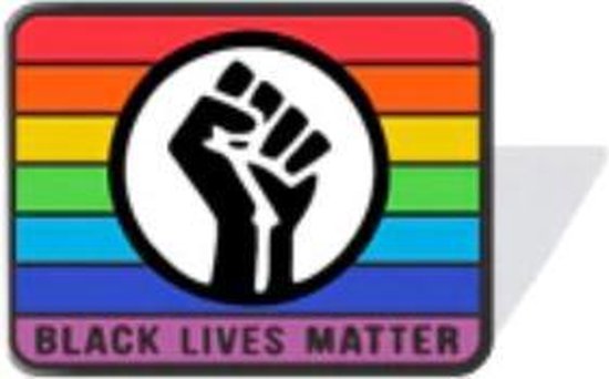 Pride BLM Kledingspeld - Gay Pride black lives matter - Regenboog Pin Broche - 1 stuks
