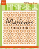 Marianne Design Embossing folder 3D - Japanese star DF3445 14.1x14.1cm