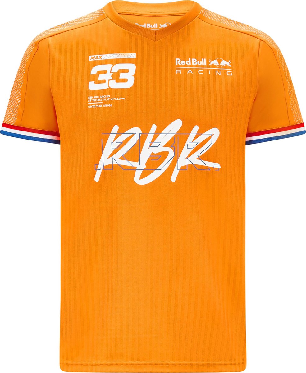 Red Bull Racing Max Verstappen oranje T-shirt XS 2021 | bol.com
