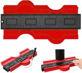 Multifunctionele contourmall - aftekenhulp - rood 28cm