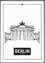 Citymap Icons Berlijn (Berlin) 21x30 Stadsposter