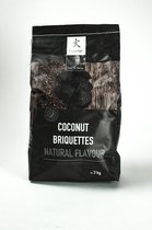 EldurApi | Coconut briquettes | Kokosbriketten | Briketten | Houtskool | Naturel | BBQ