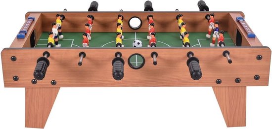 Thumbnail van een extra afbeelding van het spel Toyrific Tafelvoetbalspel 27 Inch Bruin 16-delig