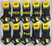 Cat Sneaker Werksokken - SUPER BUNDEL - 10 Pack - 30 PAAR - Blauw - 43/46 - 85% KATOEN !!!