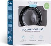 Easytoys Siliconen Cockring Large - Zwart - Zwart - Sextoys - Cockringen - Toys voor heren - Penisring