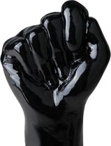 Rechtopstaande vuist uit zwart PVC - Zwart - Sextoys - Dildo's  - Dildo - Buttpluggen