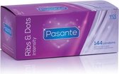 Pasante Ribs & Dots Intensity condooms 144 stuks - Transparant - Drogist - Condooms - Drogisterij - Condooms