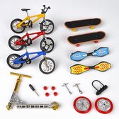 Complete vingerspeelgoed set  - vinger bmx -  vinger speelgoed - complete set - vinger step - vinger skateboard - finger toys - cadeau