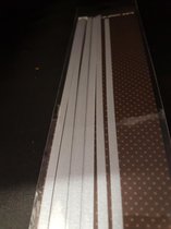Karen Marie Klip Papierstroken zilver 5x450mm 120 G/m2 40