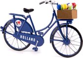 Miniatuurfiets - Holland - Tulpen - Blauw