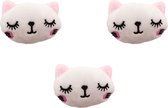 Make Me Purr Mini White Cat Set (3 stuks) - Kattenspeeltjes met Catnip Kattenkruid - Kattenspeelgoed - Speelgoed voor Katten - Kat Speeltje - Kitten Speeltjes