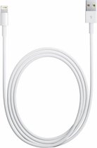 USB naar Lightning Kabel - 1 meter - Wit - Geschikt voor Apple iPhone 6,7,8,9,X,XS,XR,11,12,13,14 - iPhone oplader kabel - iPhone lader kabel - Lightning USB kabel