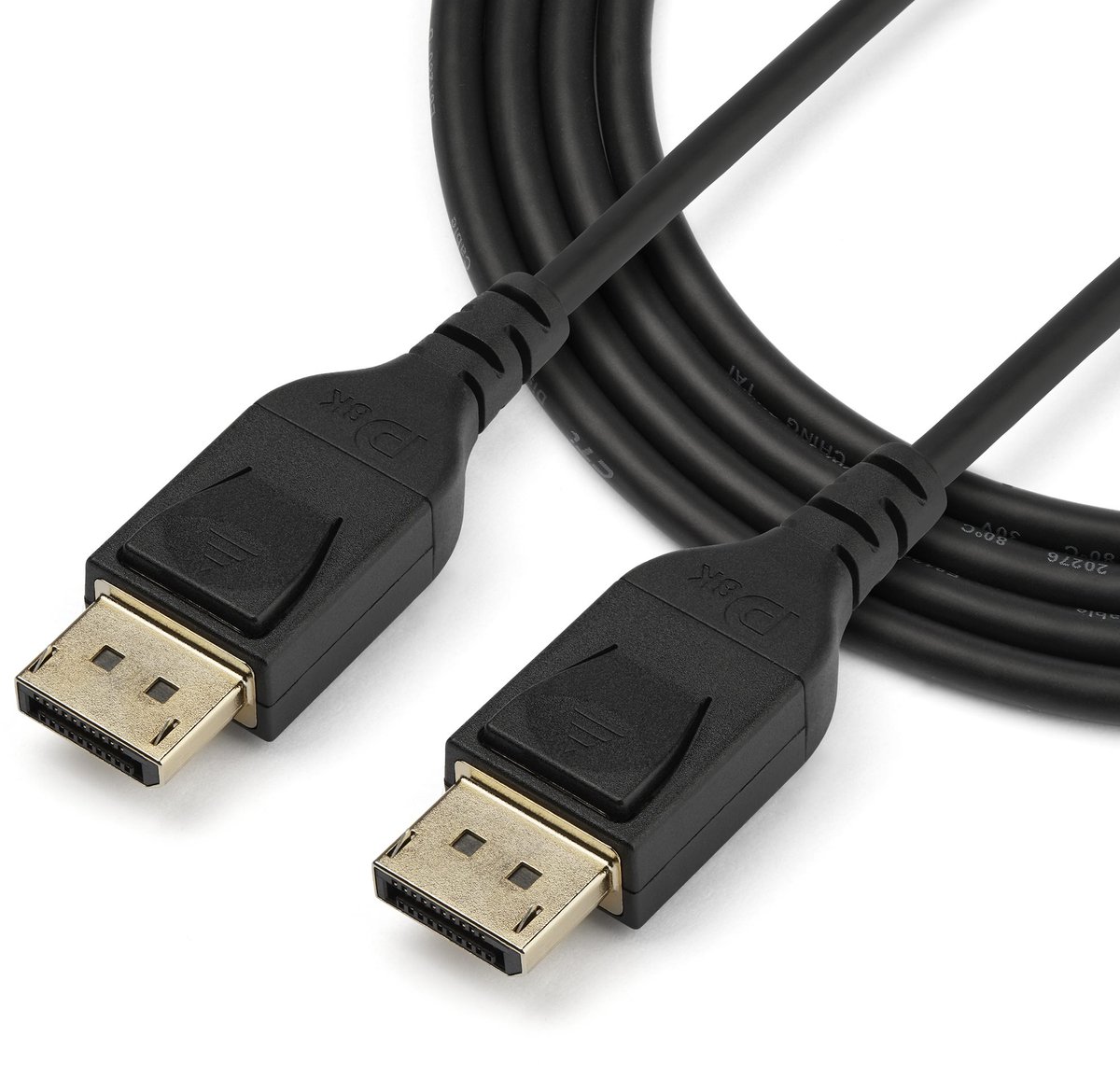NÖRDIC DPDP-N2020 - DisplayPort kabel, DP 1.4, 8K UHD (60Hz), 7680x4320, Vergulde contacten , 2 meter, zwart