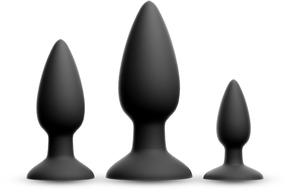 Renegade - Triple Strike - Buttplug Set - Zwart