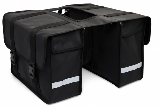 AG fietstas 46 liter – waterafstotend – reflectoren – zwart
