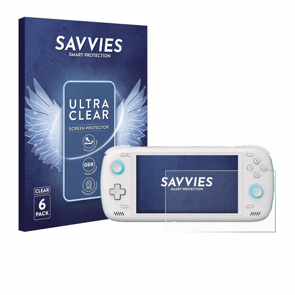 Savvies - Screenprotector voor AYN Odin 2 - Folie Beschermfolie transparant 6 Stuks