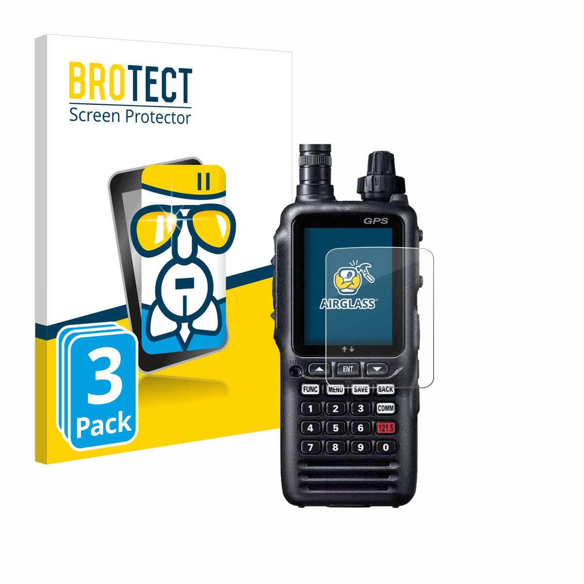 Screenprotector 3 Stuks voor Yaesu FTA-850L Beschermglas transparant