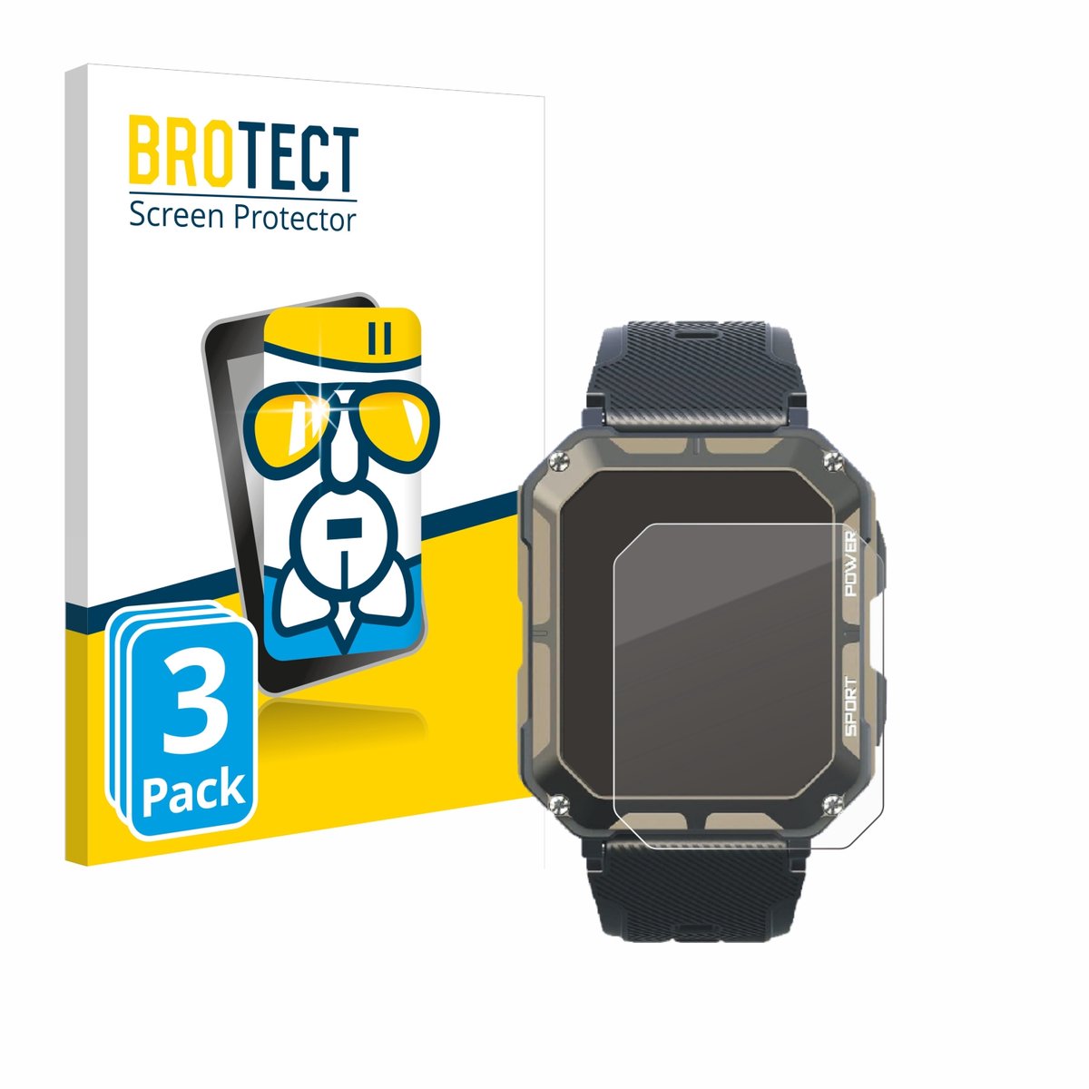 Screenprotector 3 Stuks voor Blackview C20Pro 1.83" Beschermglas transparant