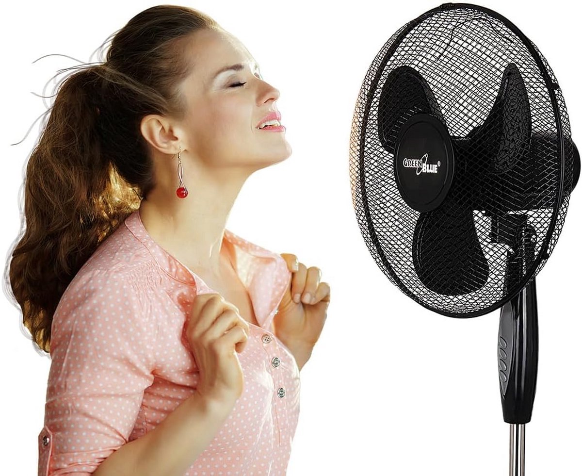 Staande Ventilator 40 cm met Afstandsbediening, Timer en 3 Snelheden – foto 7