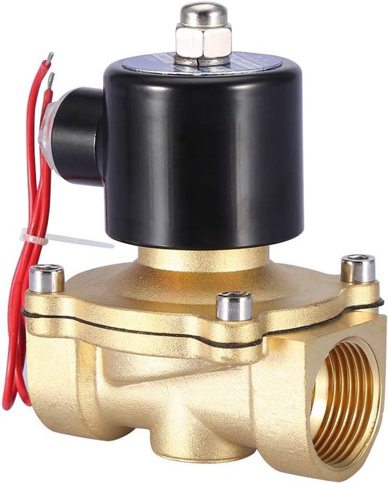 1/2 Inch Messing Elektrische Magneetklep – Normaal Gesloten – 220V AC – Ideaal Voor Waterregeling En Drukrege Ling 4 miniatura