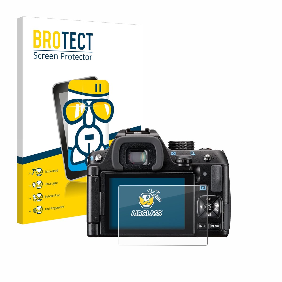 Screenprotector voor Pentax KF Beschermglas transparant