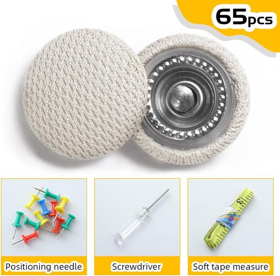 Dakhemel Reparatie Set Beige - 65 Stuks Klinknagels voor Auto Interieur — afbeelding 5