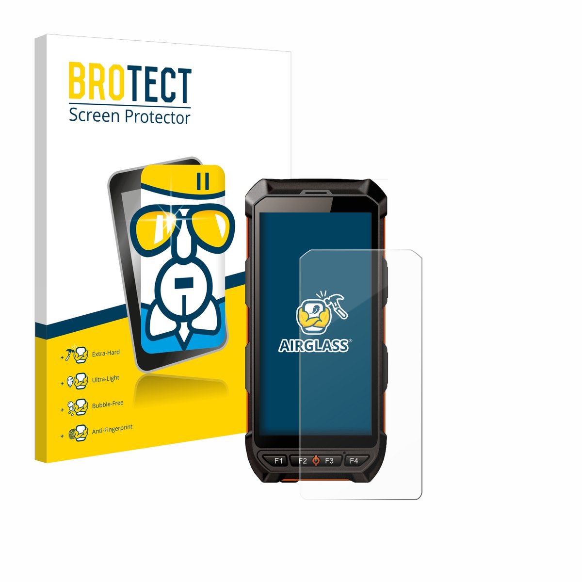 Screenprotector voor iDTronic C9 RED Beschermglas transparant