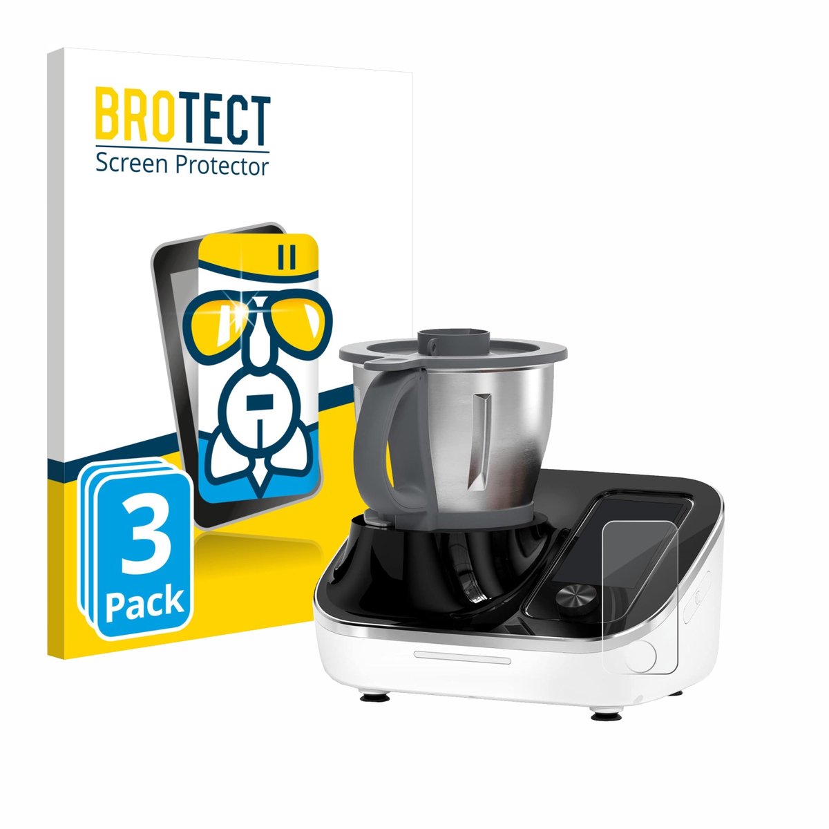Screenprotector 3 Stuks voor TOKIT Omni Cook C2 Beschermglas transparant