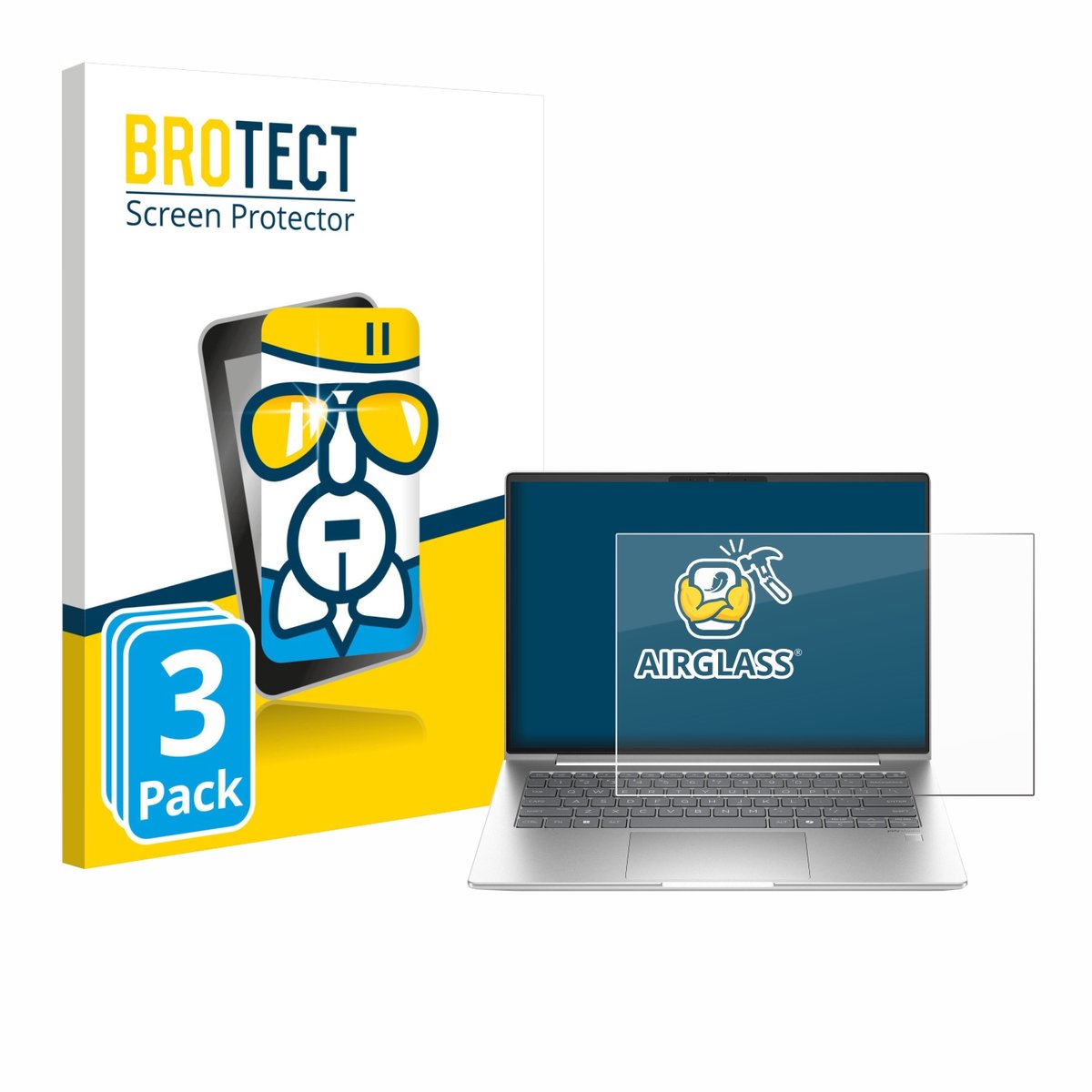 Screenprotector 3 Stuks voor HP EliteBook 655 G11 Beschermglas transparant