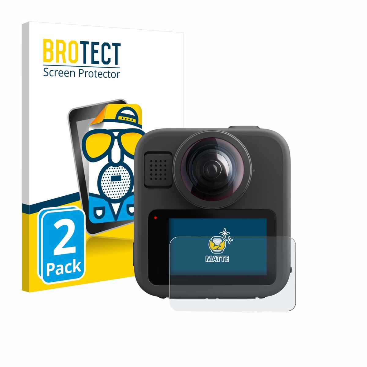 BROTECT - Screenprotector voor GoPro Max 2 - Folie Beschermfolie matte 2 Stuks