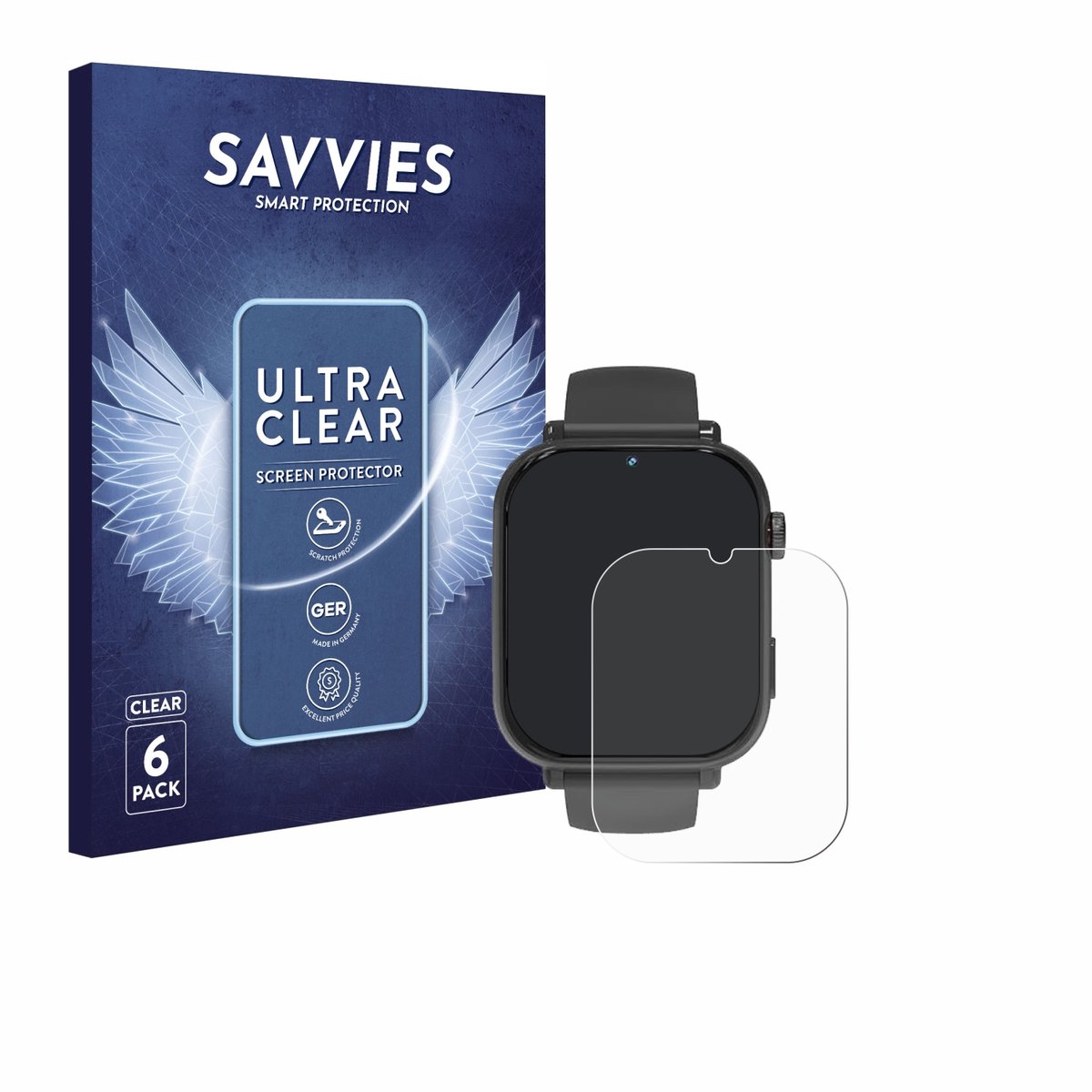 Savvies - Screenprotector voor Ucani A22 - Folie Beschermfolie transparant 6 Stuks