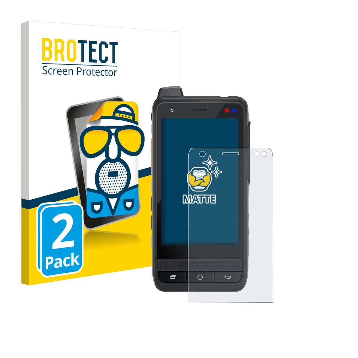 BROTECT - Screenprotector voor Uniwa F400 - Folie Beschermfolie matte 2 Stuks