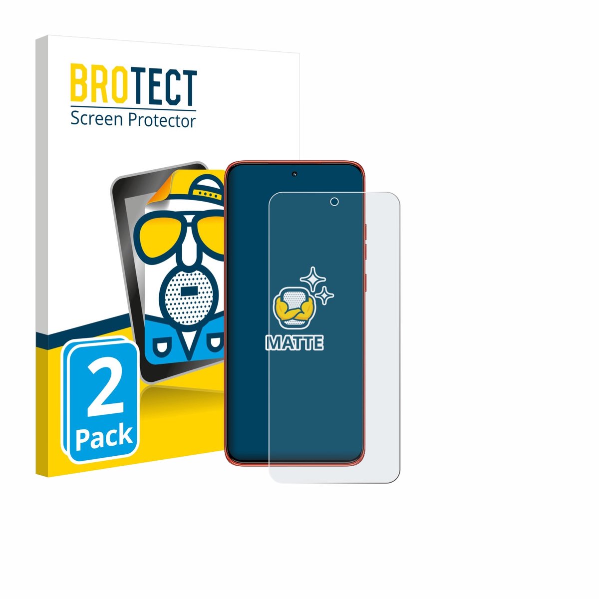 BROTECT - Screenprotector voor Motorola Edge 60 Neo - Folie Beschermfolie matte 2 Stuks