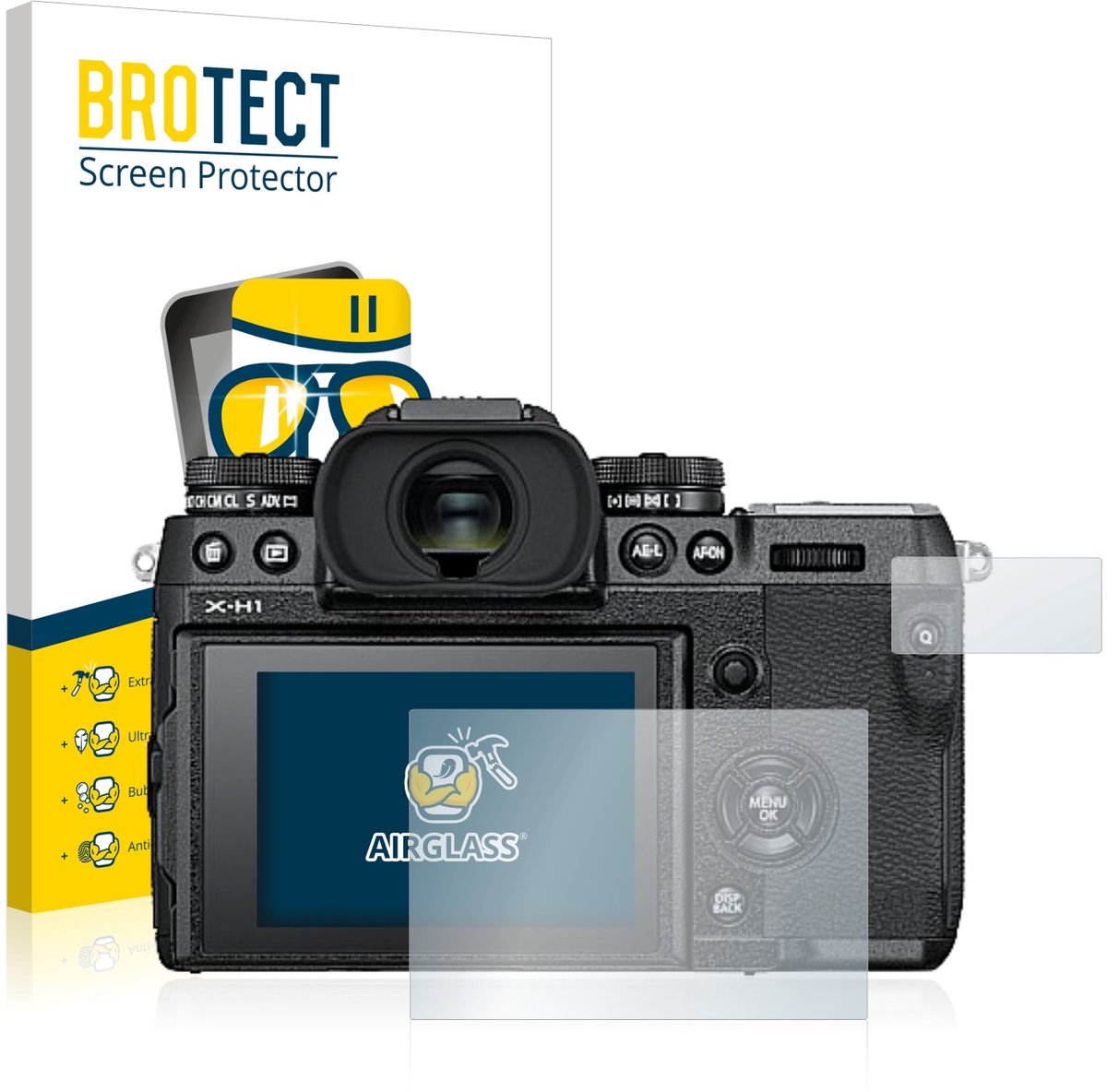 Screenprotector voor Fujifilm X-H1 Beschermglas transparant