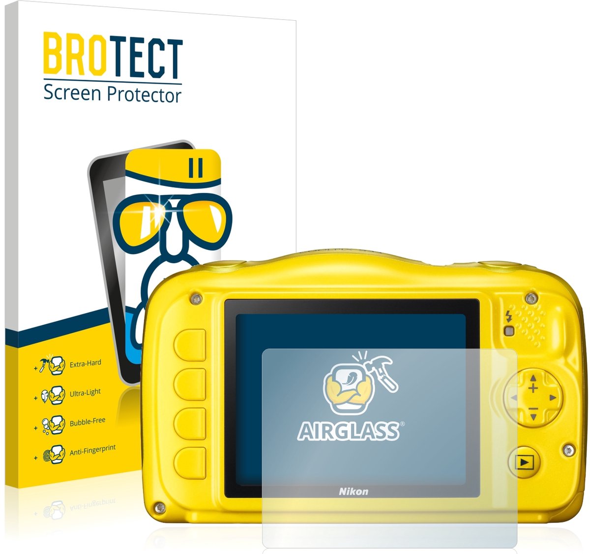Screenprotector voor Nikon Coolpix S33 Beschermglas transparant