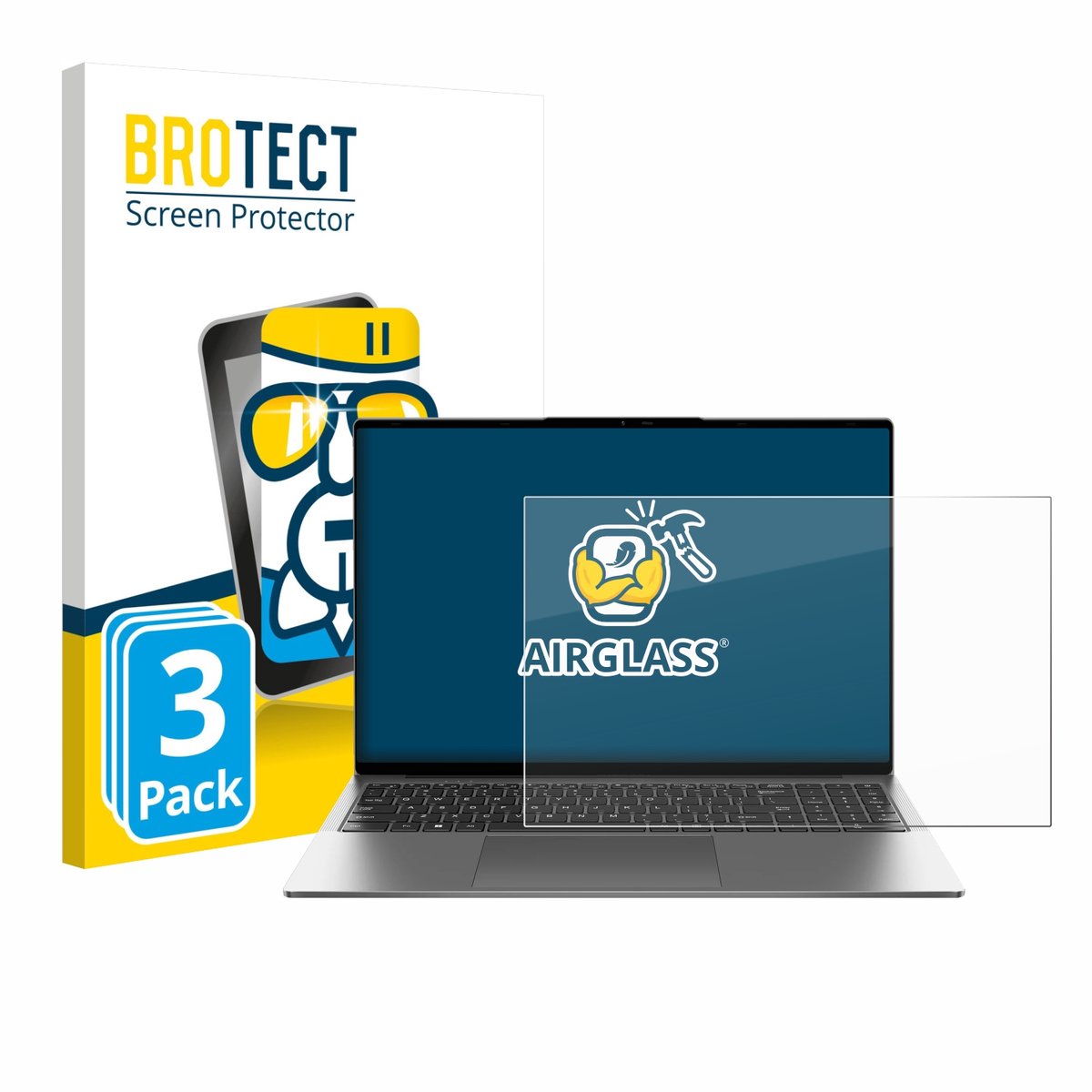 Screenprotector 3 Stuks voor Teclast F16 Air Beschermglas transparant