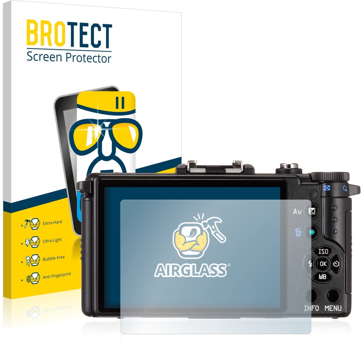 Screenprotector voor Pentax Q Beschermglas transparant