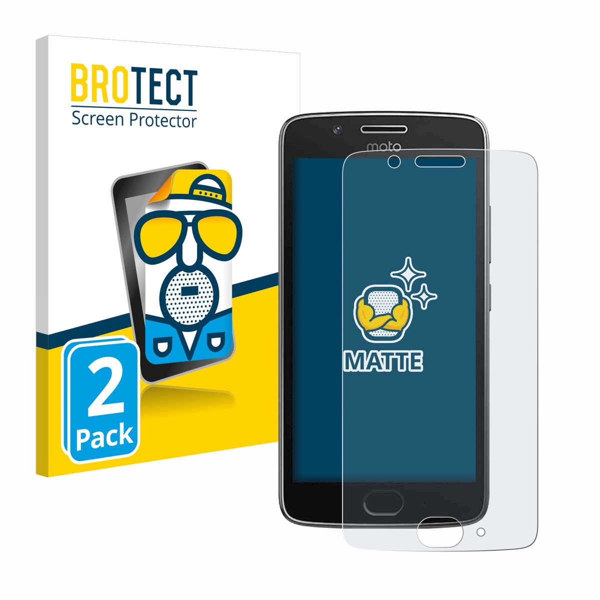 BROTECT - Screenprotector voor Motorola Moto G5 - Folie Beschermfolie matte 2 Stuks