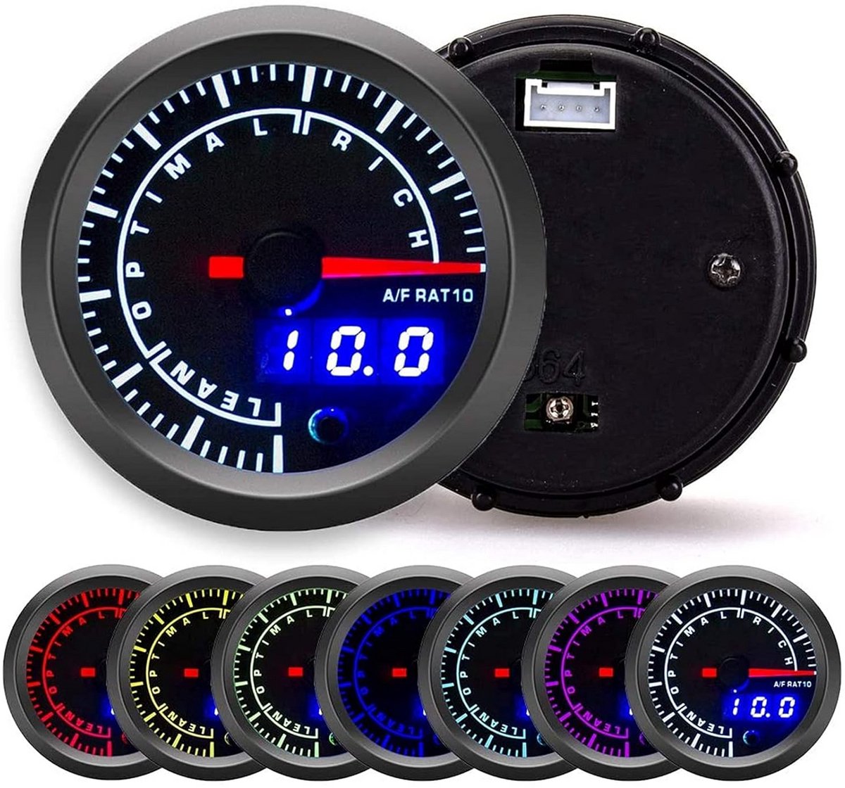 Universele Lucht-Brandstofverhoudingsmeter met LED Digitaal Display voor Auto's