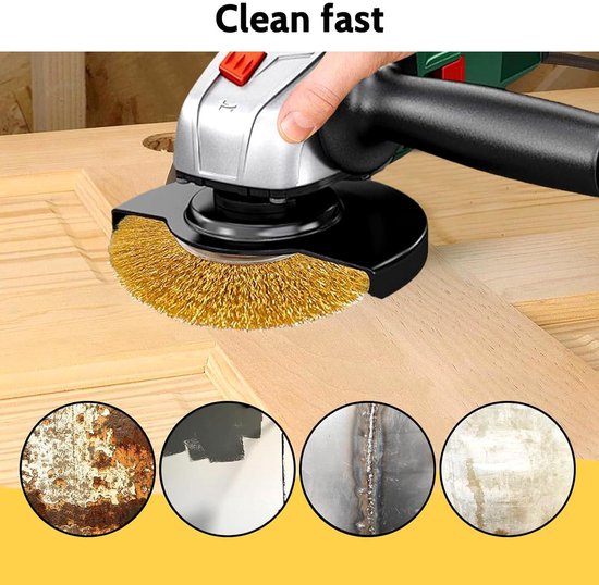 4-delige draadborstelset voor Multibrush en Weedbrush - Ø 10 cm - Accessoires voor bodemreiniging, mos, vuil en onkruidverwijdering — afbeelding 5