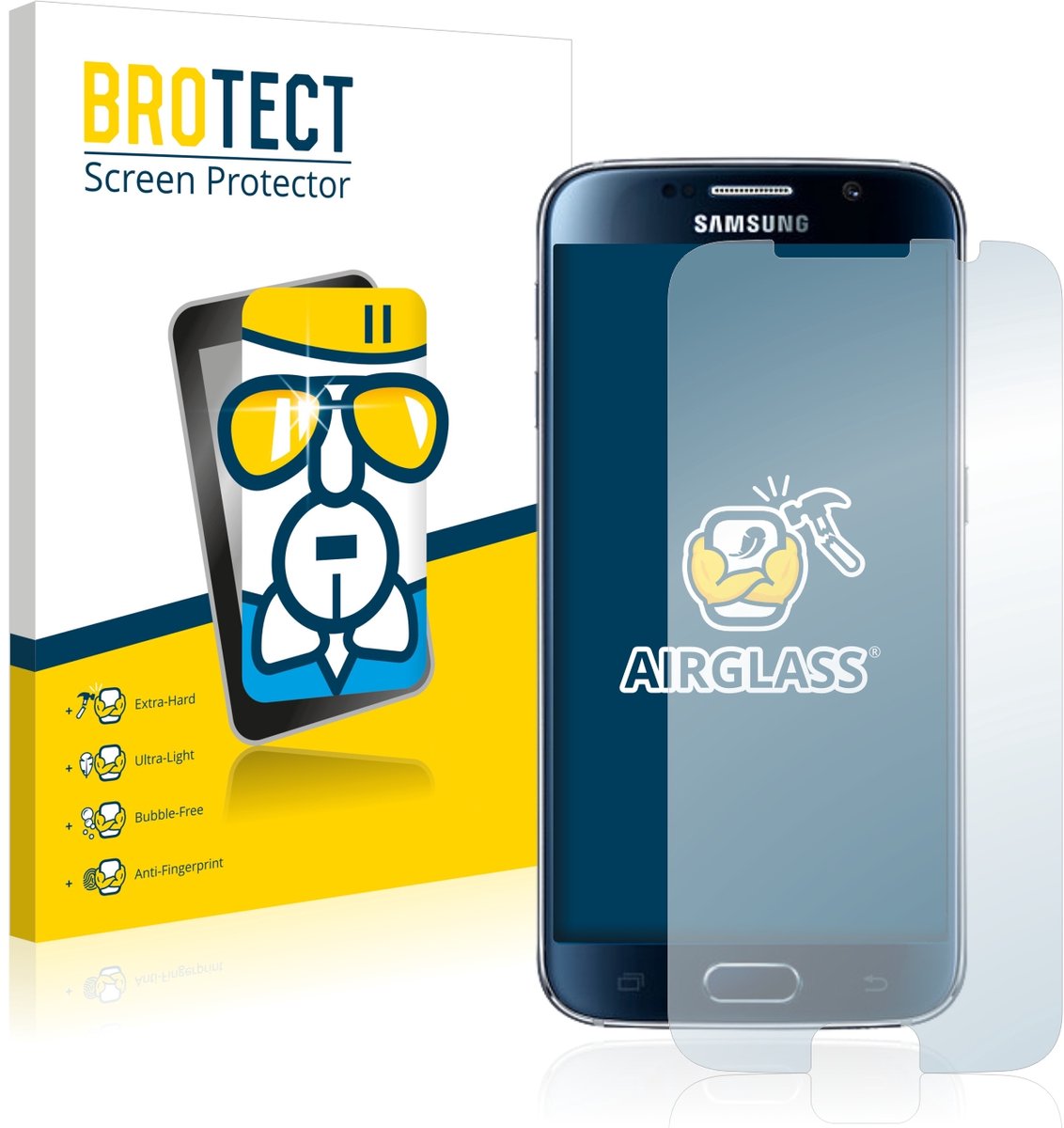 Screenprotector voor Samsung Galaxy S6 Beschermglas transparant