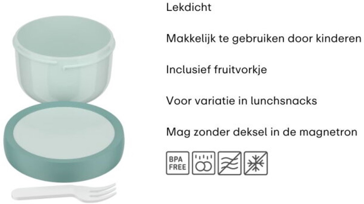 Mepal fruitbox Campus - 300 ml - Inclusief fruitvorkje - Sluit goed af - Snackdoosje - Disney Princess — afbeelding 10