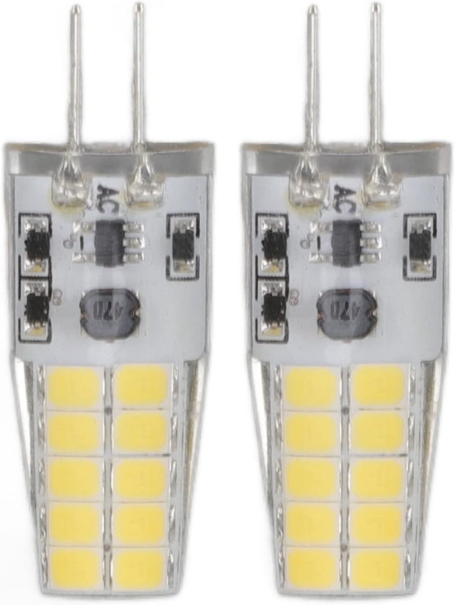 G4 LED-lamp 12V 2W, wit licht, energiezuinig, 2 stuks