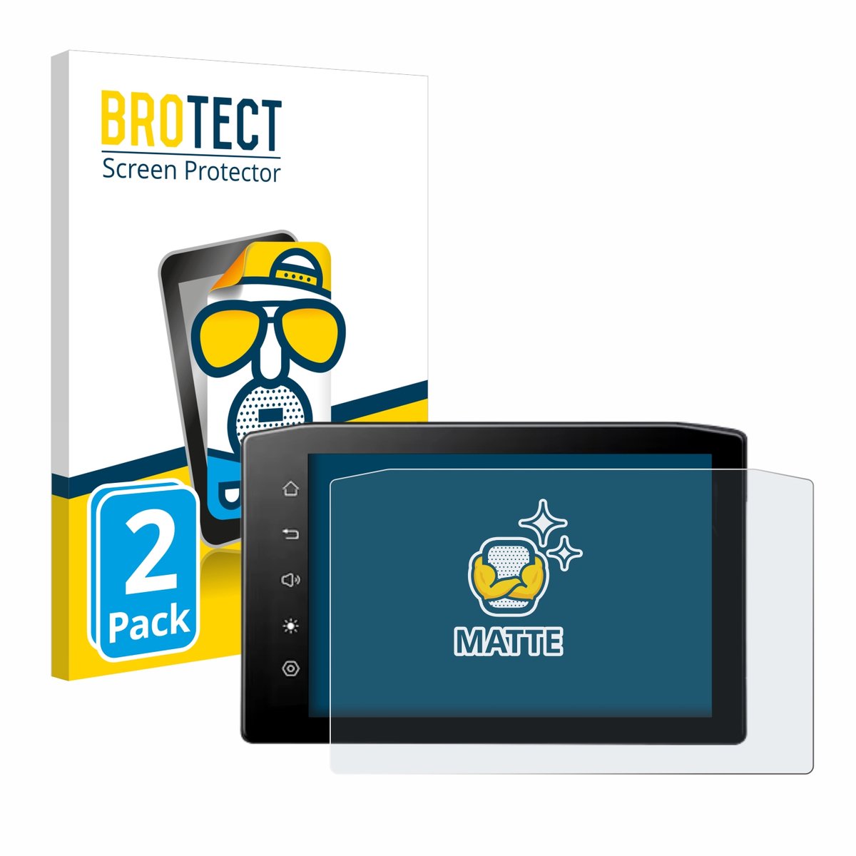 BROTECT - Screenprotector voor Ekiy MTC07 6.25" - Folie Beschermfolie matte 2 Stuks