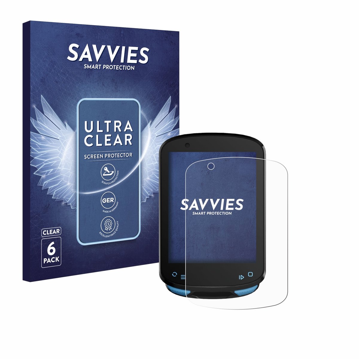 Savvies - Screenprotector voor Geoid CC600 2.4" - Folie Beschermfolie transparant 6 Stuks